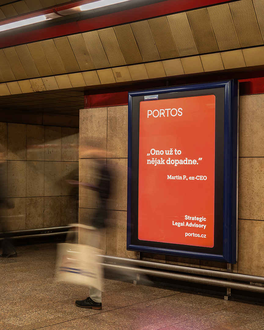 Portos metro station poster