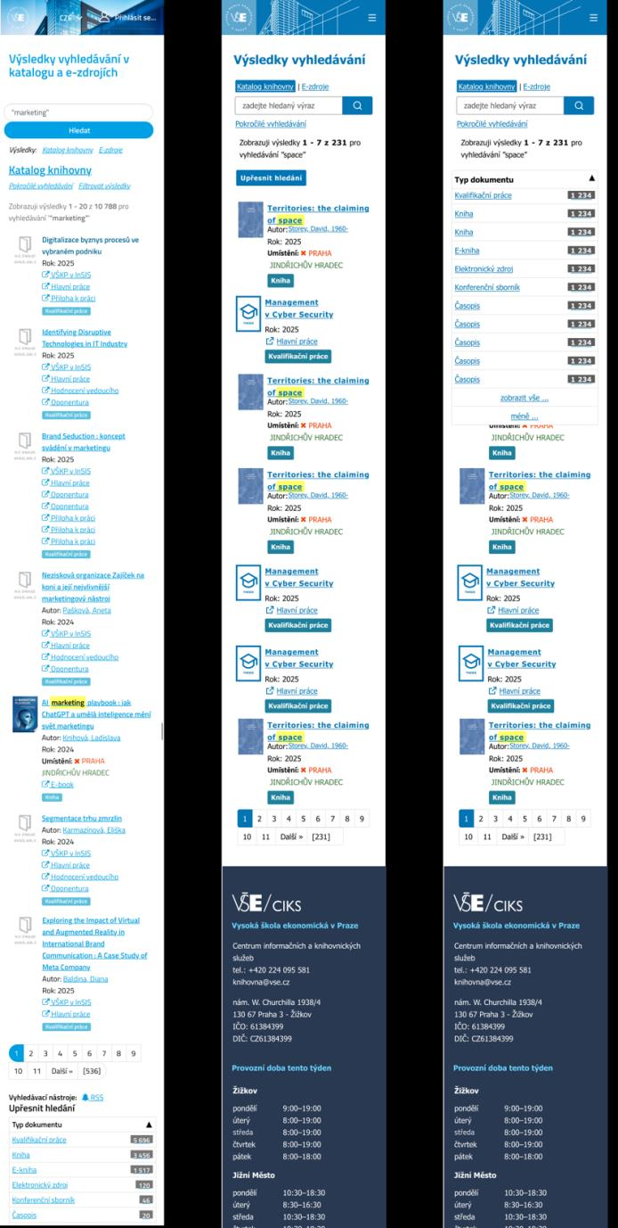 Mobile filtering moved from the bottom of the page to immediately accessible